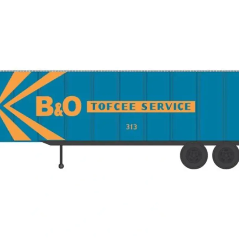 Walthers 949-2357 HO Assembled Baltimore & Ohio 32' Trailer (Set of 2) - Your Source for Gaming Essentials Discount