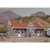 Walthers 933-4055 HO Brick Mission-Style Santa Fe Depot Commercial Building Kit - Your Source for Gaming Essentials Discount