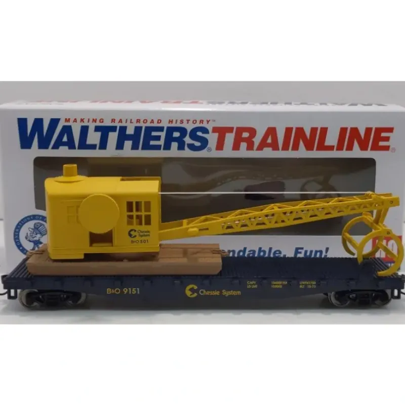 Walthers 931-1782 HO Chessie System/B&O Log Crane Car #9151 - Your Source for Gaming Essentials Online