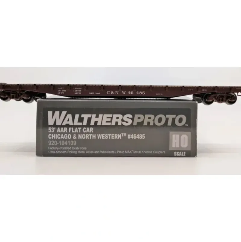 Walthers 920-104109 HO Chicago and North Western 53' AAR Flatcar RTR #46485 - Your Source for Gaming Essentials Discount