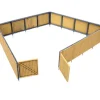 Walthers 933-3632 HO Corrugated Fence Kit - Your Source for Gaming Essentials* Clearance