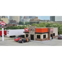 Walthers 933-3485 HO Dairy Queen Grill & Chill Building Kit - Your Source for Gaming Essentials Cheap