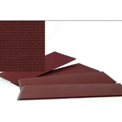 Walthers 933-3523 HO Dark Red Brick Sheets 4 x 9-3/4 10.1 x 24.7 cm (Pack of 4) - Your Source for Gaming Essentials Fashion