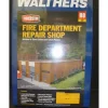 Walthers 933-3767 HO Fire Department Repair Shop Building Kit - Your Source for Gaming Essentials Store