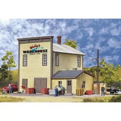 Walthers 933-3605 HO Gold Ribbon Series Wally's Warehouse Building Kit - Your Source for Gaming Essentials Cheap