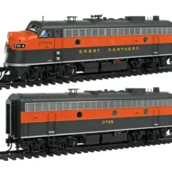 Walthers 920-47706 HO Great Northern EMD F7A-B Set Standard DC #370A, 372B - Your Source for Gaming Essentials Cheap