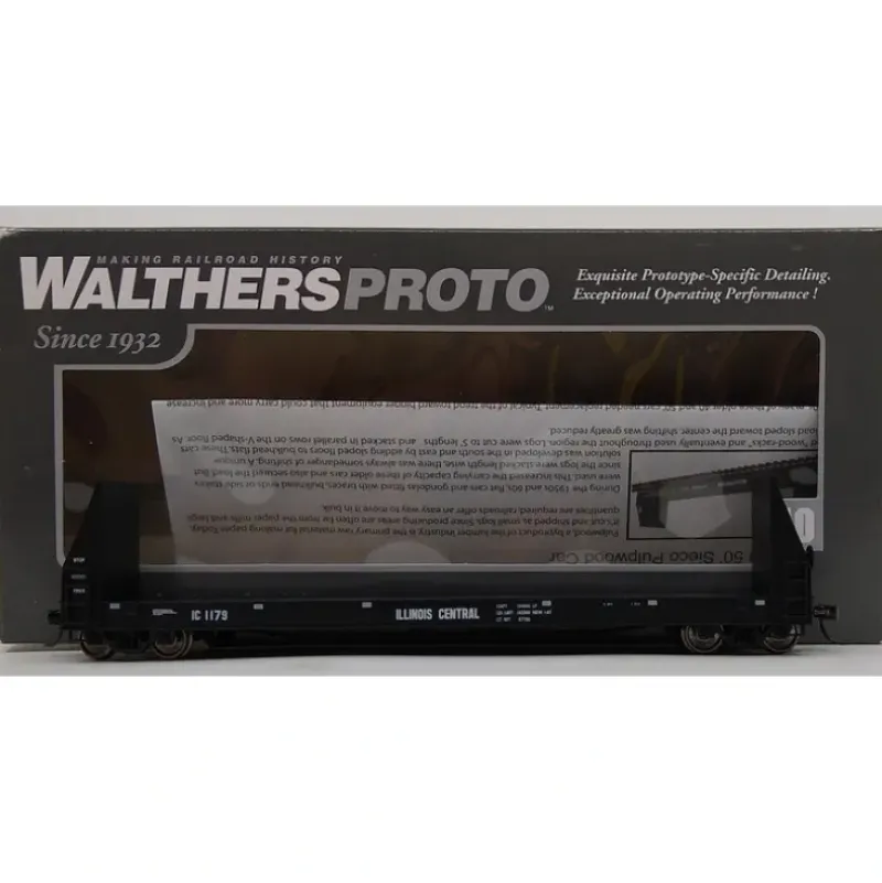 Walthers 920-104512 HO Illinois Central 50' Sieco Pulpwood Flatcar RTR #1179 - Your Source for Gaming Essentials Online