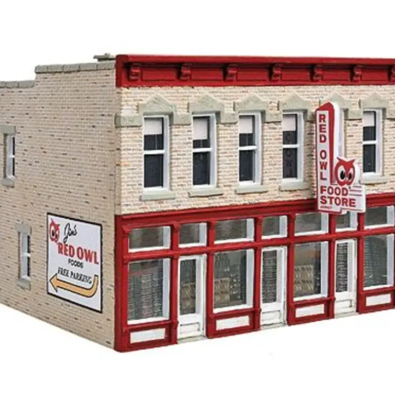 Walthers 933-3472 HO Jim's Red Owl Building Kit - Your Source for Gaming Essentials Store