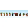 Walthers 949-1082 HO Potted Flowers - Botanicals (Pack of 9) - Your Source for Gaming Essentials Online