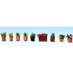 Walthers 949-1082 HO Potted Flowers - Botanicals (Pack of 9) - Your Source for Gaming Essentials Online