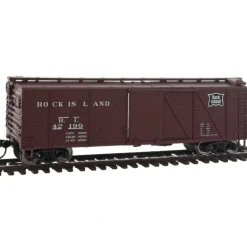 Walthers 910-2504 HO Rock Island 40' Single-Sheathed Box Car w/Flat Roof #42199 - Your Source for Gaming Essentials* Hot