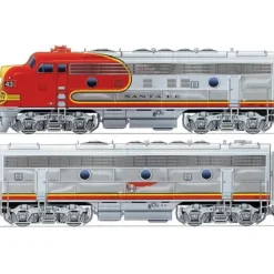 Walthers 920-40698 HO Santa Fe EMD F7A-B Set 48" Dynamic Fan #43C,43B - Your Source for Gaming Essentials Hot