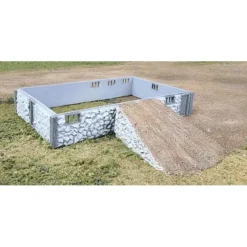 Walthers 933-3331 HO Scale Fieldstone Barn Base & Ramp Kit - Your Source for Gaming Essentials Cheap
