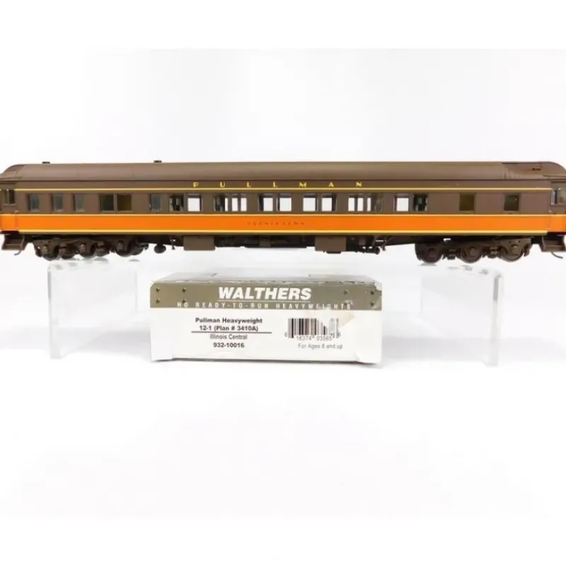 Walthers 932-10016 HO Scale Illinois Central Heavyweight Pullman 12-1 Sleeper NIB - Your Source for Gaming Essentials Clearance