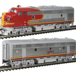 Walthers 920-47697 HO SF EMD F7A-B Set w/48" Dynamic Fan Standard DC #45L,45A - Your Source for Gaming Essentials Discount