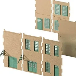Walthers 933-3722 HO Small Walls W/Windows & Doors Modular Building Pieces - Your Source for Gaming Essentials Hot