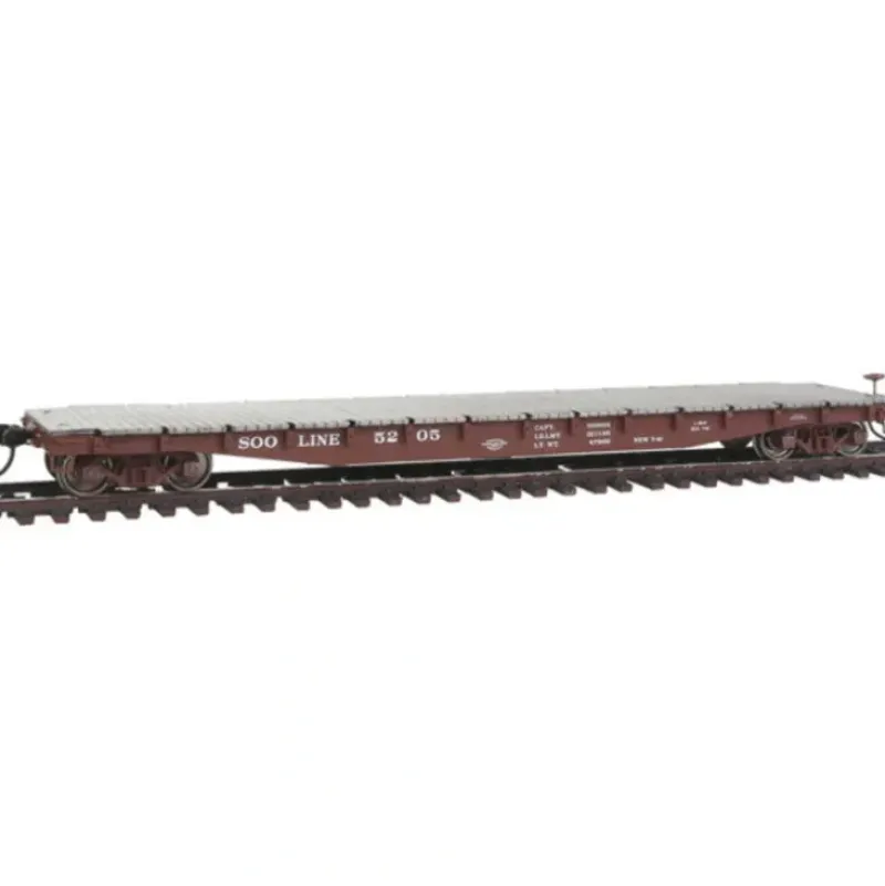 Walthers 920-104113 HO Soo Line 53' AAR Flatcar - Ready to Run #5205 - Your Source for Gaming Essentials Shop