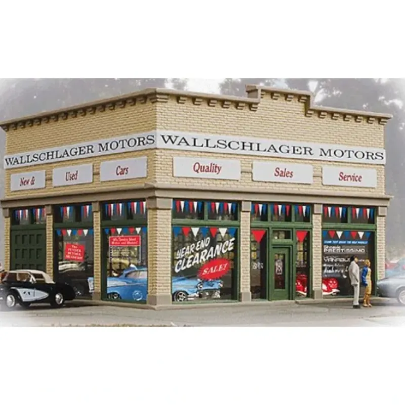 Walthers 931-805 HO Trainline Assembled Wallschlager Motors Building - Your Source for Gaming Essentials Fashion