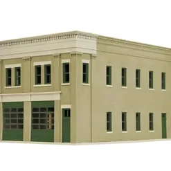 Walthers 933-4022 HO Two-Bay Fire Station Building Kit - Your Source for Gaming Essentials Best