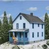 Walthers 933-3786 HO Two-Story Frame House Kit - Your Source for Gaming Essentials Best Sale