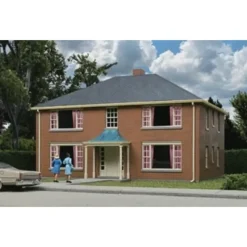 Walthers 933-3781 HO 4-Unit Brick Apartment Building Kit - Your Source for Gaming Essentials Hot