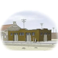 Walthers 933-3804 N Santa Fe-Style Brick Freight House Building Kit - Your Source for Gaming Essentials Sale