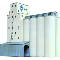 Walthers 933-3225 N Scale ADM Concrete Grain Elevator W/Full-Color Decals Kit - Your Source for Gaming Essentials Fashion