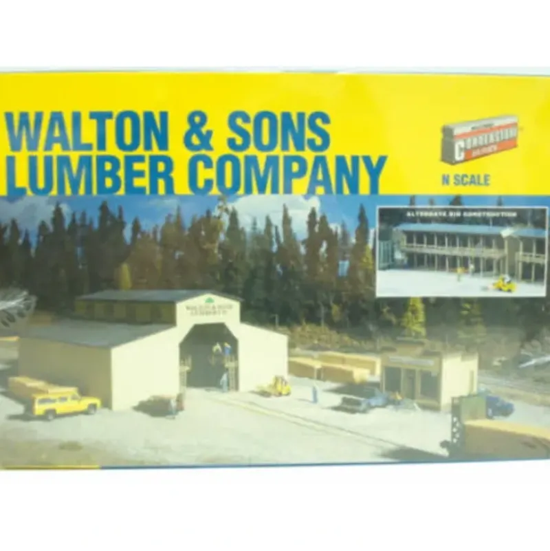 Walthers 933-3235 N Walton & Sons Lumber Industrial Building Kit - Your Source for Gaming Essentials New