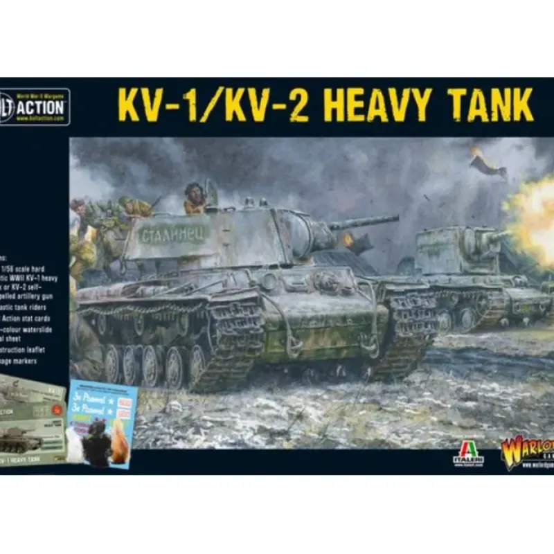 Tabletop Miniatures-Warlord Games Bolt Action: KV1/2 Plastic Box Set #402014001 Unpainted Miniature - Your Source for Gaming Essentials