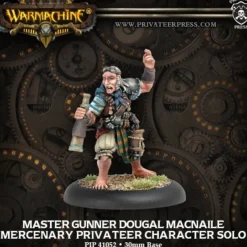 Tabletop Miniatures-Warmachine Mercenaries Master Gunner Dougal Macnaile Privateer Solo Unpainted - Your Source for Gaming Essentials