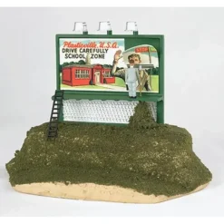 Williams 42602 O Plasticville School Zone Operating Billboard - Your Source for Gaming Essentials Online