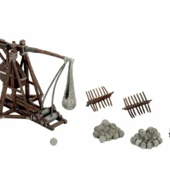 Tabletop Miniatures-WizKids 4D Settings: War Machines: Trebuchet - Painted Tabletop RPG Accessory - Your Source for Gaming Essentials