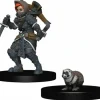 Tabletop Miniatures-WizKids Wardlings Painted Miniatures: (W2) Girl Rogue & Badger - Your Source for Gaming Essentials