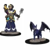 Tabletop Miniatures-WizKids Wardlings Painted Miniatures: (W1) Girl Cleric & Winged Cat - Your Source for Gaming Essentials