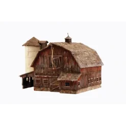 Woodland Scenics BR4932 N Built-&-Ready Old Weathered Barn Building W/LED - Your Source for Gaming Essentials Shop