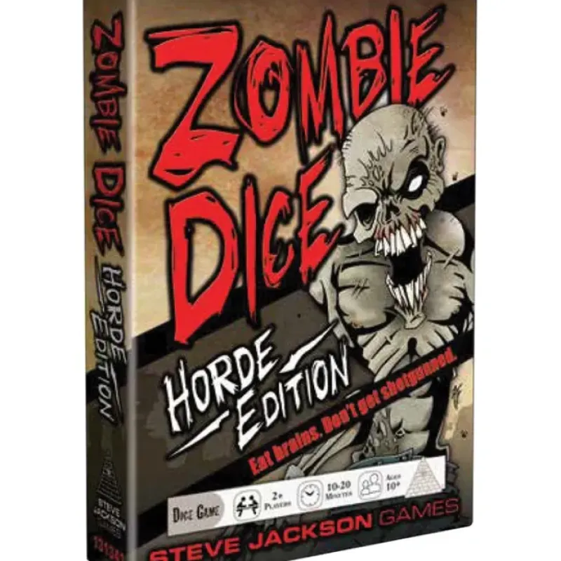 Dice-Zombie Dice: Horde Edition Dice Game - Eat Brains, Don't Get Shotgunned - Your Source for Gaming Essentials